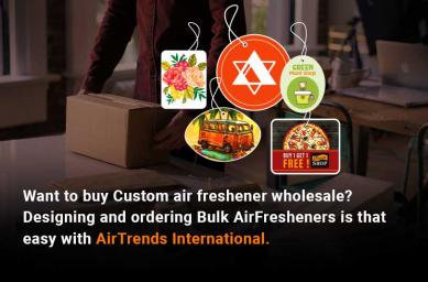 Want to buy Custom air freshener wholesale? Designing and ordering bulk air fresheners is that easy with Air Trends International